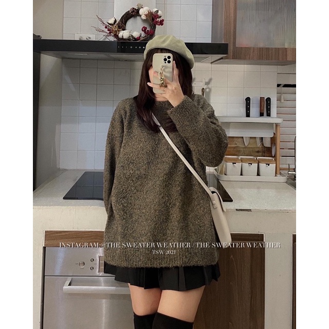 Áo len tiêu cổ tròn chất xù mềm the.sweaterweather TSW | BigBuy360 - bigbuy360.vn