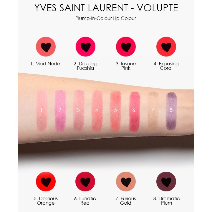 Thanh Lý Son dưỡng có màu YSL Volupté Plump-In-Colour 3,5g | BigBuy360 - bigbuy360.vn