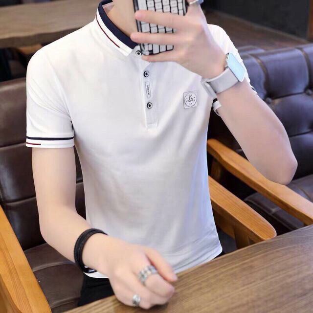 ÁO THUN NAM CỔ TRỤ 4 MÀU TAY NGẮN COTTON 100% MỊN ĐẸP GIÁ RẺ | BigBuy360 - bigbuy360.vn