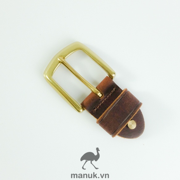 Mặt thắt lưng nam đồng đúc BN1 | Bộ đầu khoá thắt lưng đồng đúc dùng cho bảng dây 3.8cm - 3.9cm