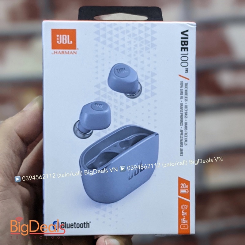 Tai nghe true wireless JBL VIBE 100TWS New chính hãng - USEDVN