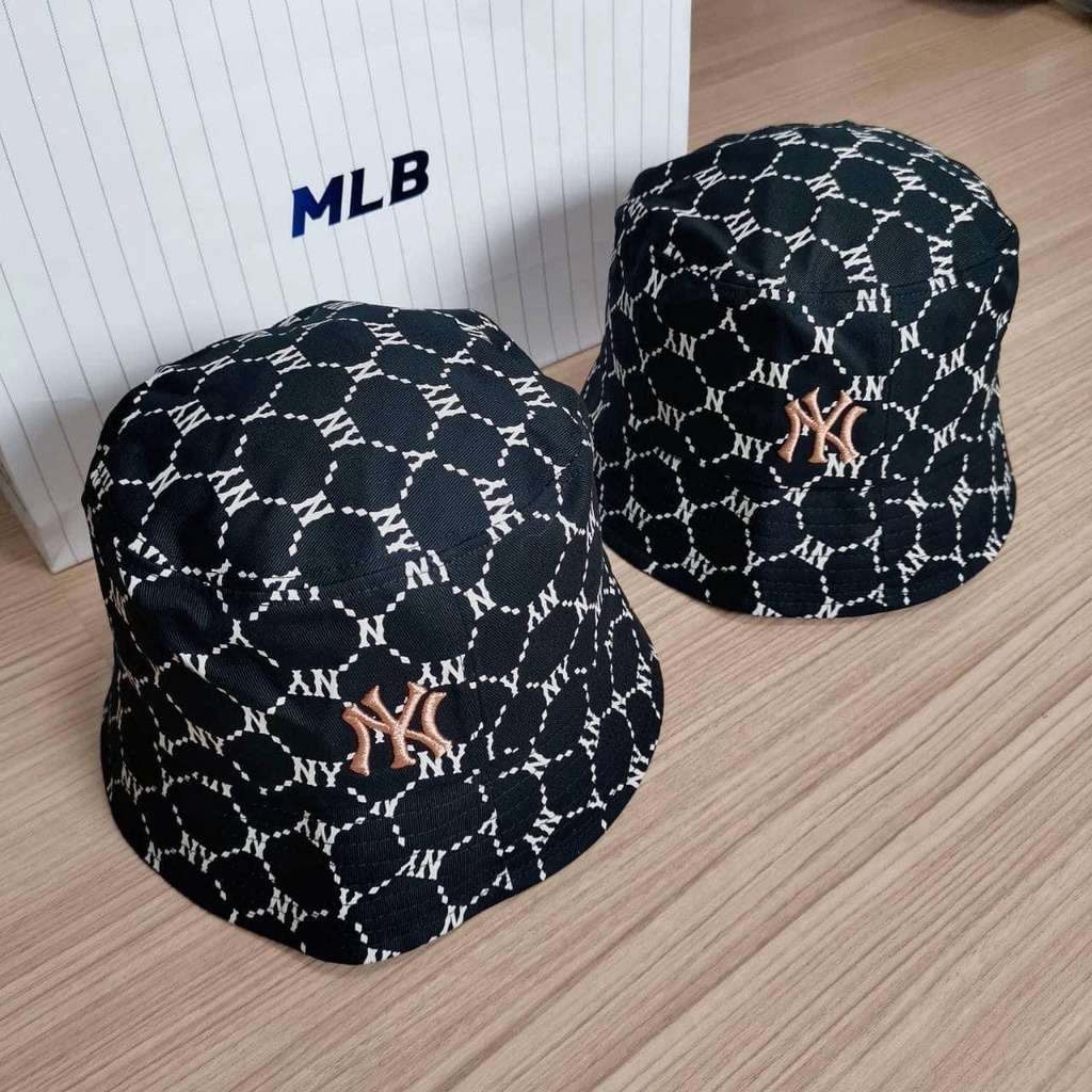 Bucket MLB Monogram diamond 2021 unisex nam nữ 2 màu thời trang