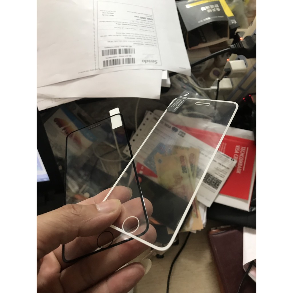 Miếng dán cường lực Full màn hình Kingkong 3D viền mỏng cho IPhone 6-7-8 chống tia cực tím