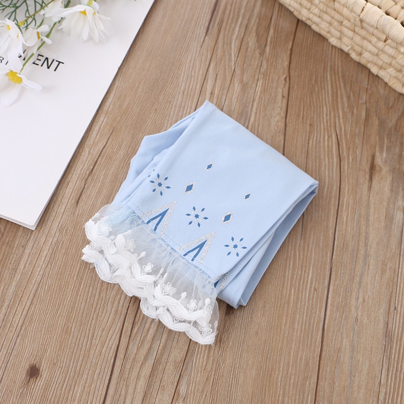 Quần Legging Lửng In Họa Tiết Công Chúa Băng Giá Thời Trang Hàn Quốc Hàng Mới Dành Cho Bé Gái 2022