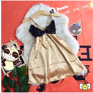Đầm Ngủ Vải Phi Lụa Sexy - DOMIN