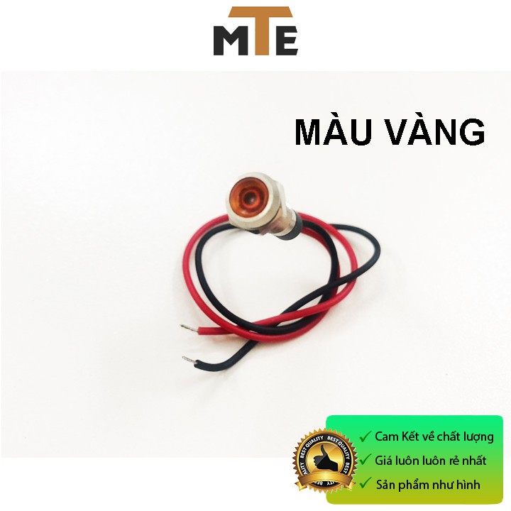 Đèn LED báo bằng kim loại chống nước 6mm