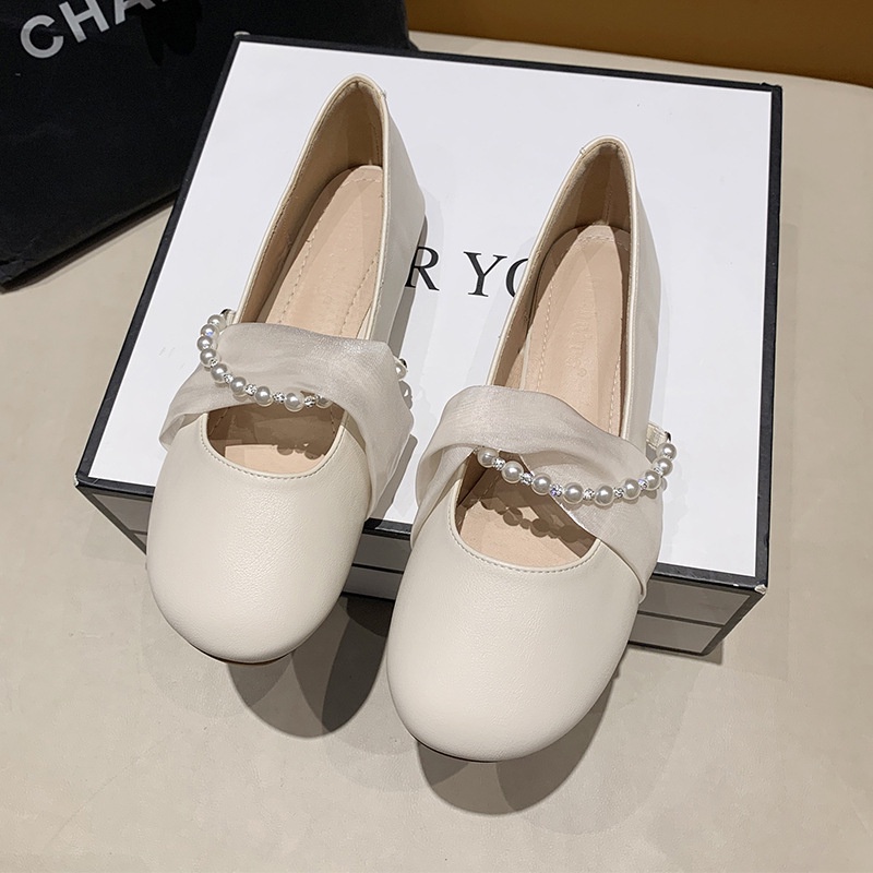 Giày búp bê IELGY đế bằng hợp thời trang cho nữ