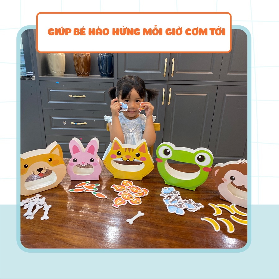 Đồ chơi giáo dục GIỜ ĂN ĐẾN RỒI cho bé 0-3 tuổi Hộp Háo Hức - Giúp bé học về các loài rau củ, màu sắc thật vui