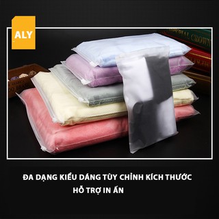 Túi zip lụa mờ, túi zip khóa kéo đựng đồ cá nhân
