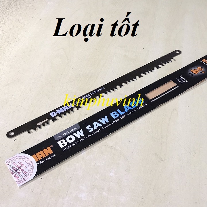01 CÁI - 30cm LƯỠI CƯA GỖ CẦM TAY - LƯỠI CỬA GỖ LẮP KHUNG CƯA SẮT 3 TẤT
