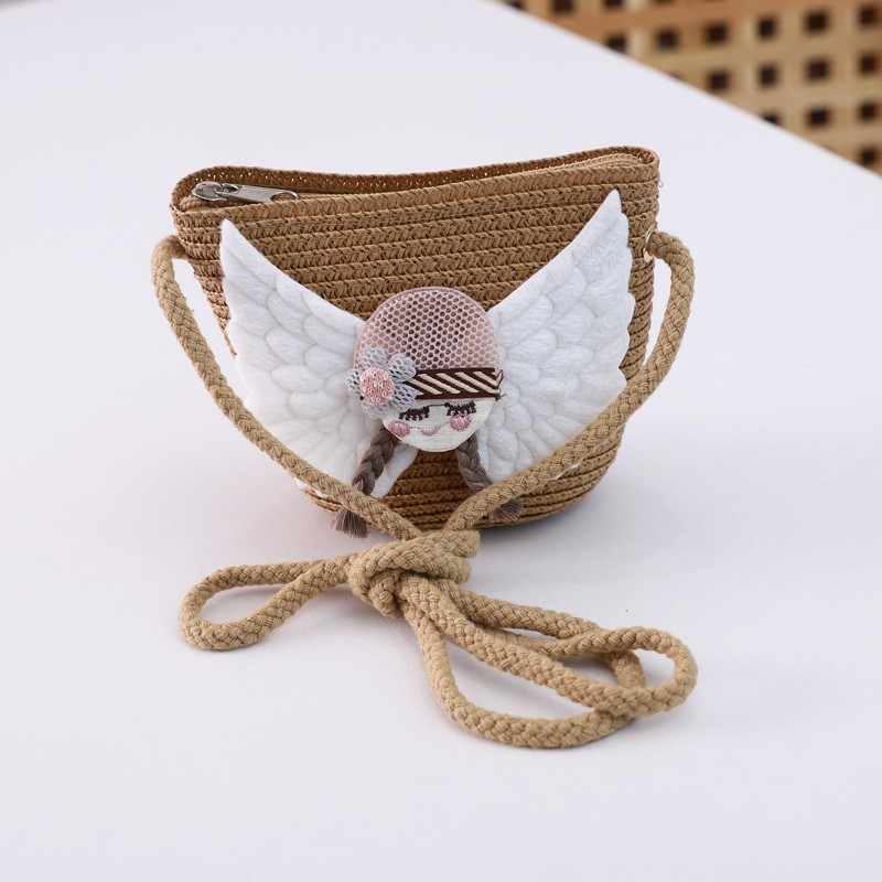 Túi đeo chéo họa tiết cánh thiên thần cỡ nhỏ sáng tạo thời trang sành điệu