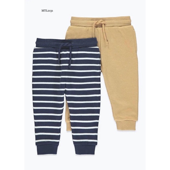 Set 2 quần nỉ bé trai Matalan UK size 2-3y, 3-4y