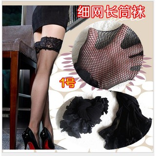 Tất lưới mắt nhỏ cao ngang đùi