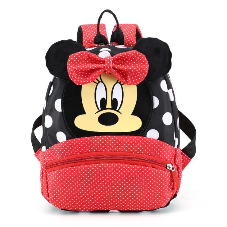 DISNEY Ba Lô Đi Học Họa Tiết Chuột Mickey/Minnie Xinh Xắn Dành Cho Bé