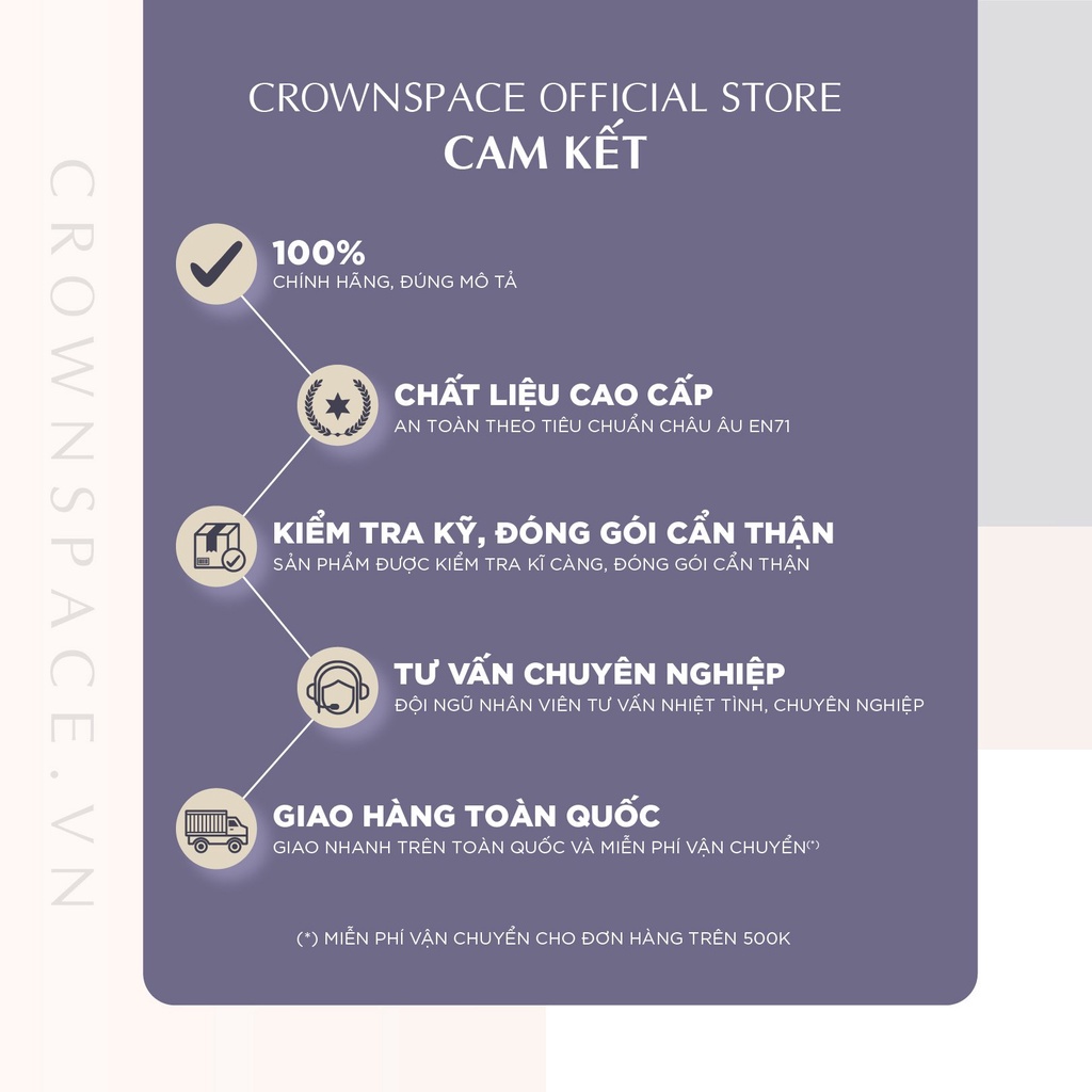 Quần sooc cho bé trai Crown Space CKBSGC2680802 size 19-27kg rộng rãi, thoáng mát
