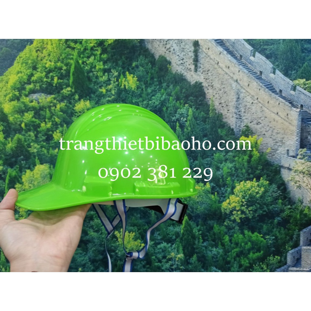 Nón bảo hộ kiểu North nhựa HDPE màu trắng có xốp