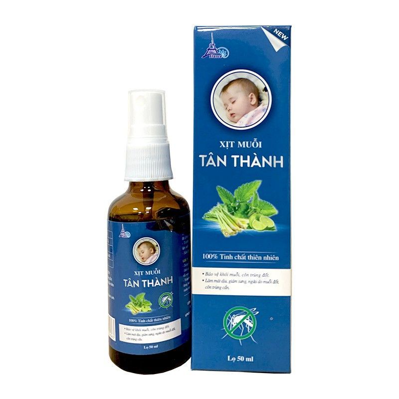 Xịt chống muỗi Green Spay - Xịt Muỗi Tân Thành 50ml an toàn cho trẻ sơ sinh