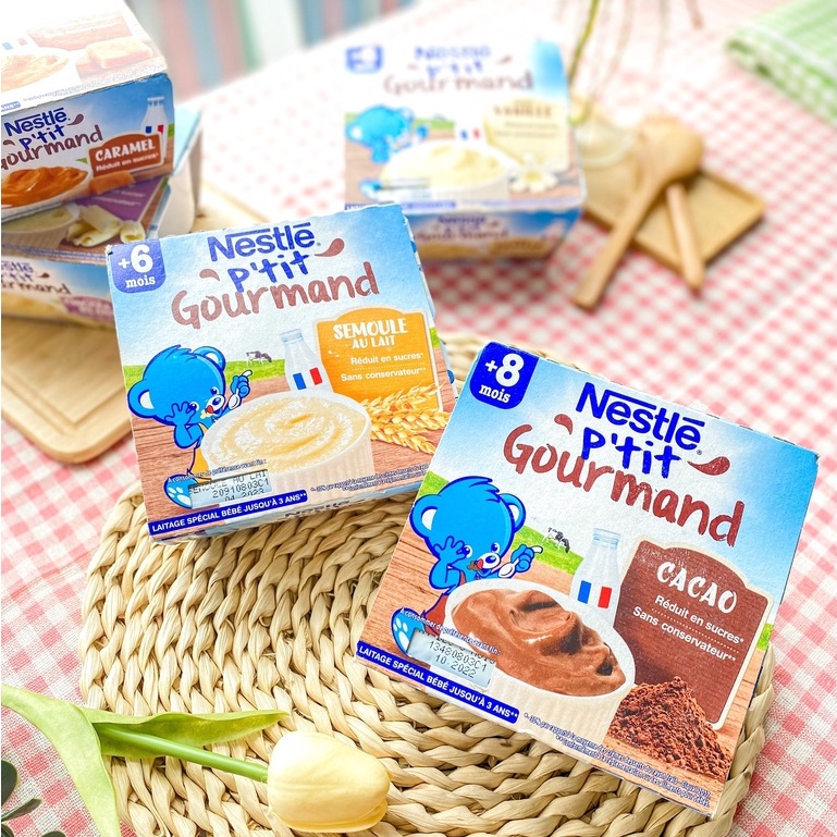 Váng sữa Nestle lốc 4 hũ đủ vị cho bé từ 6 tháng