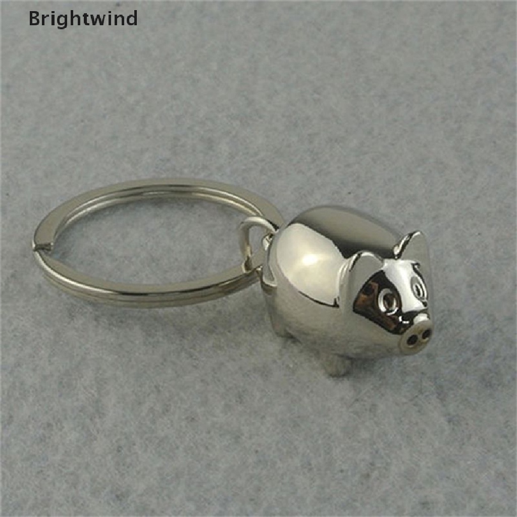 [Brightwind] 1Pcs Lovely Mini Pig Keychain Keyring Keyfob Cute Gift Ring Charm Decoration Hot Sell