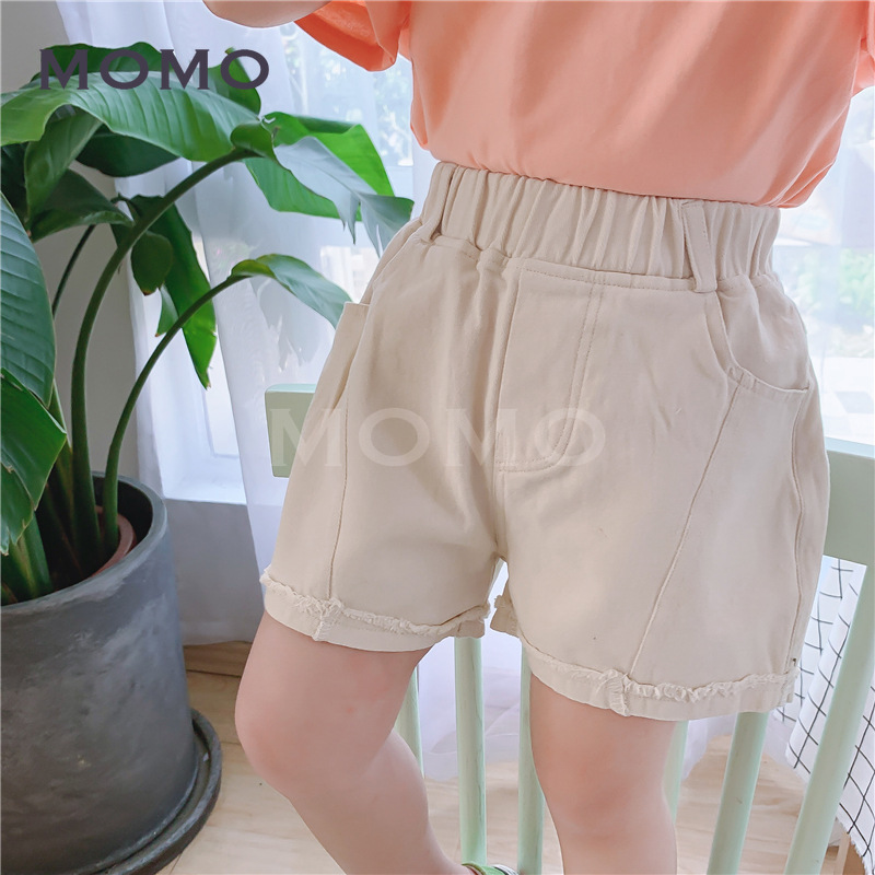 Quần Short Cotton Màu Trơn Dễ Phối Đồ Cho Bé 1-8 Tuổi