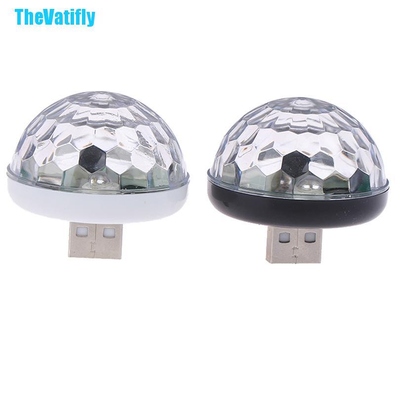 1 Đèn Led Rgb Mini Usb Nhiều Màu Sắc Trang Trí Nội Thất Xe Hơi