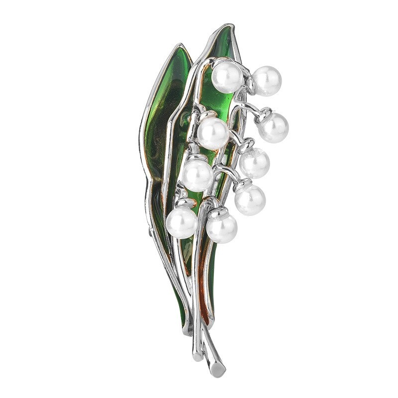 Ghim cài áo hình trái cây đính ngọc trai giả thời trang cho nữ