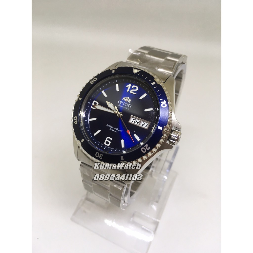 Đồng hồ nam Orient Mako II Blue- Đồng hồ lặn, Chống nước 100m, Automatic, Chính hãng 100