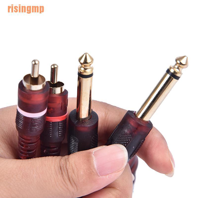 Cáp Âm Thanh Rca 6.35mm Dài 1.5m 1 / 4 inch Chất Lượng Cao