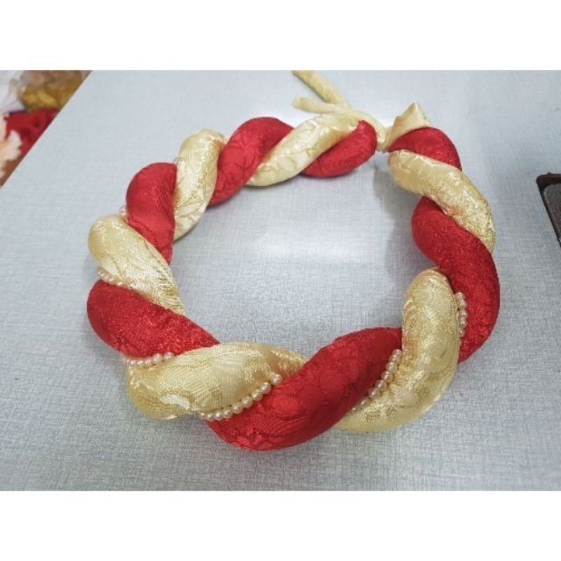 Mấn đội đầu vải gấm họa tiết