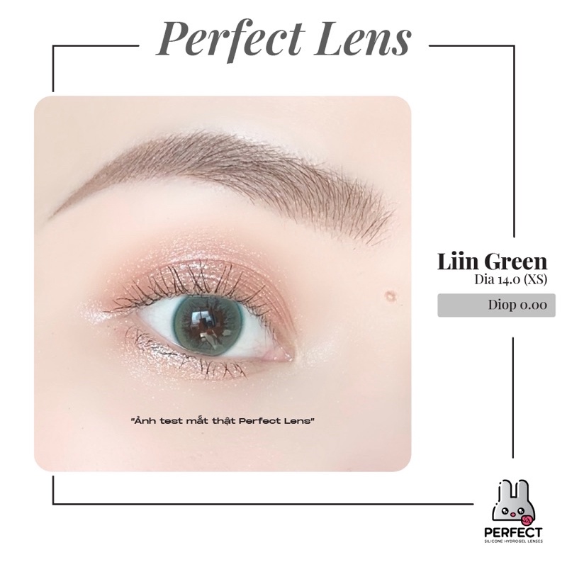 Lens Mắt , Kính Áp Tròng LIIN GREEN Không Độ , DIA 14.0 , Cho Mắt Nhạy Cảm Giá Sale