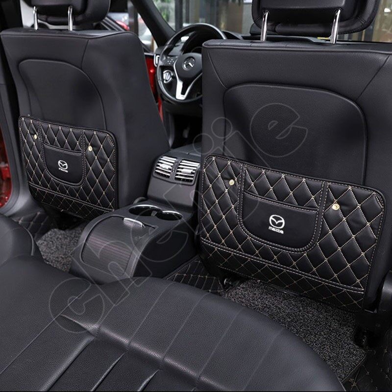 Đệm Da Bảo Vệ Ghế Sau Chống Đá Chân Thông Dụng Cho Xe Hơi Mazda BT-50 Mazda3 CX3 CX9 CX5 CX8 Mazda6 MX-5 CX30