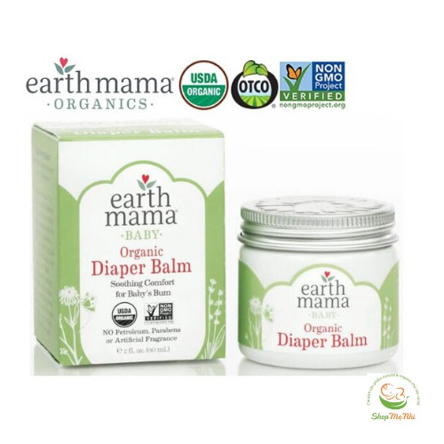 Kem chống hăm hữu cơ Earth Mama Organic diaper balm.