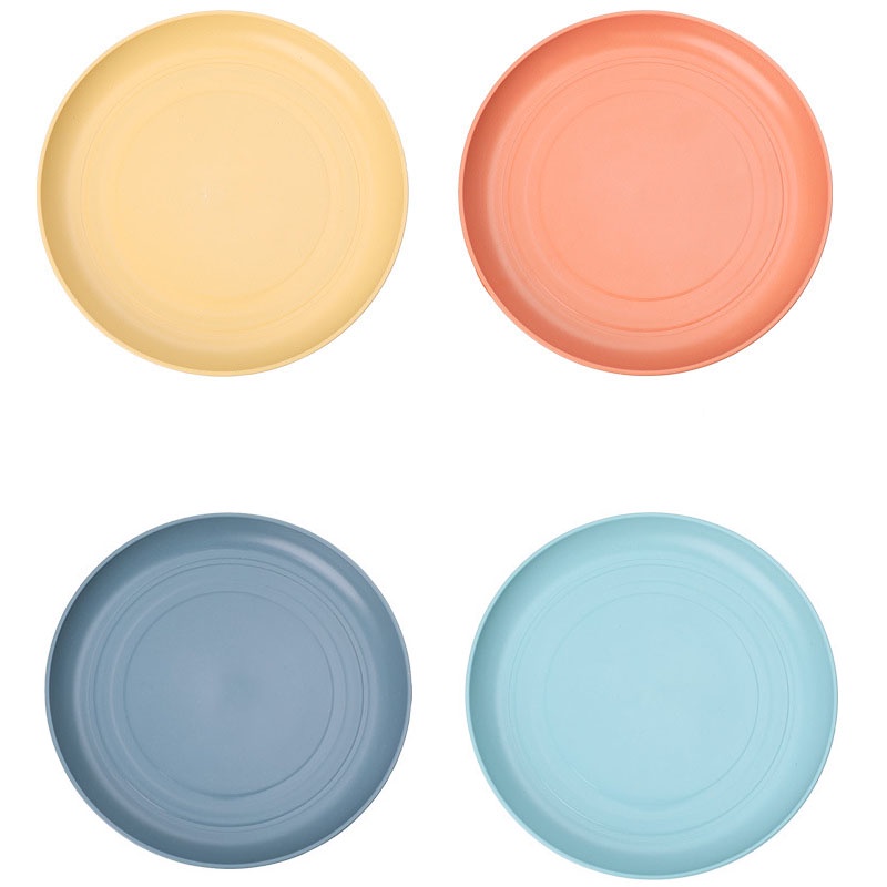 Set 4 đĩa nhựa 6 inch đựng bánh Macaron