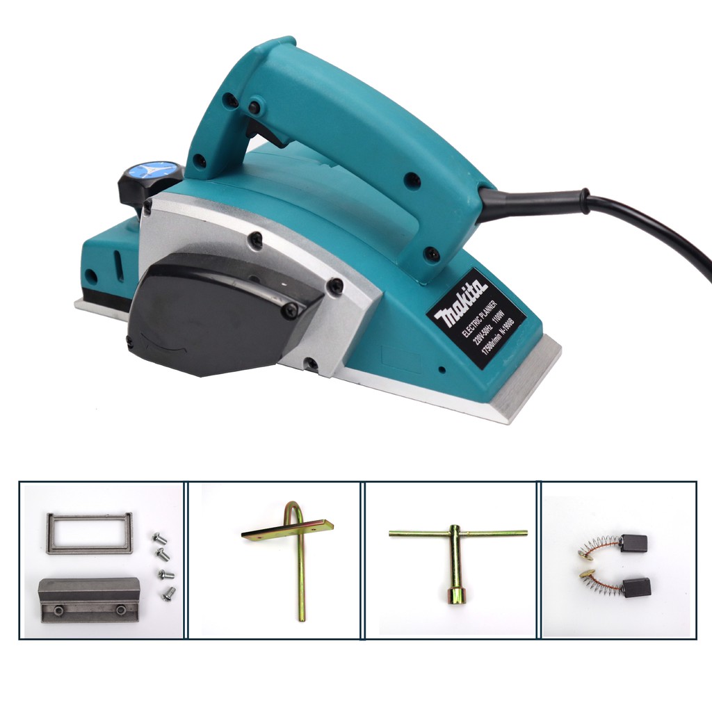 Máy bào gỗ cầm tay Makita N1900B 1100W 82mm tặng kèm phụ kiện