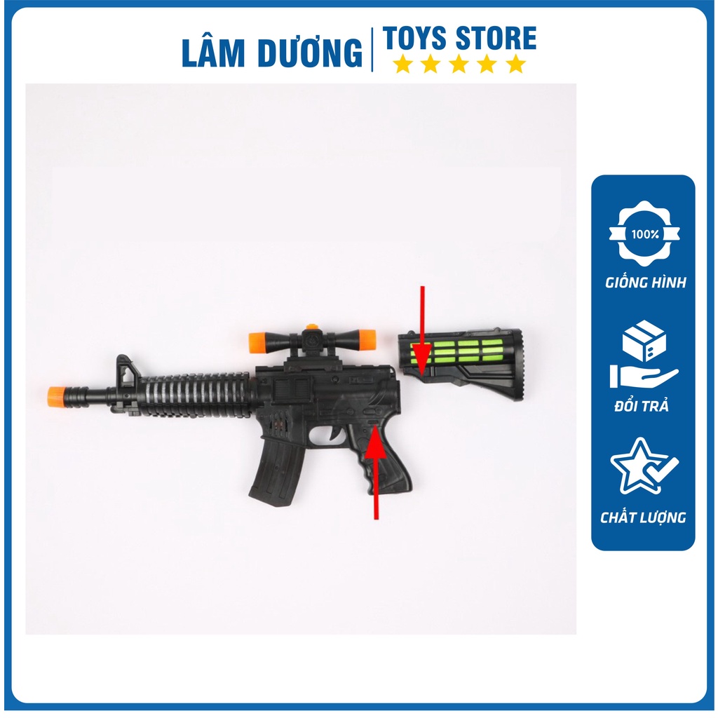 Đồ chơi súng Nhựa chạy pin phát đèn nhạc Rồng Chiến siêu đẹp cho bé trai đồ chơi trẻ em