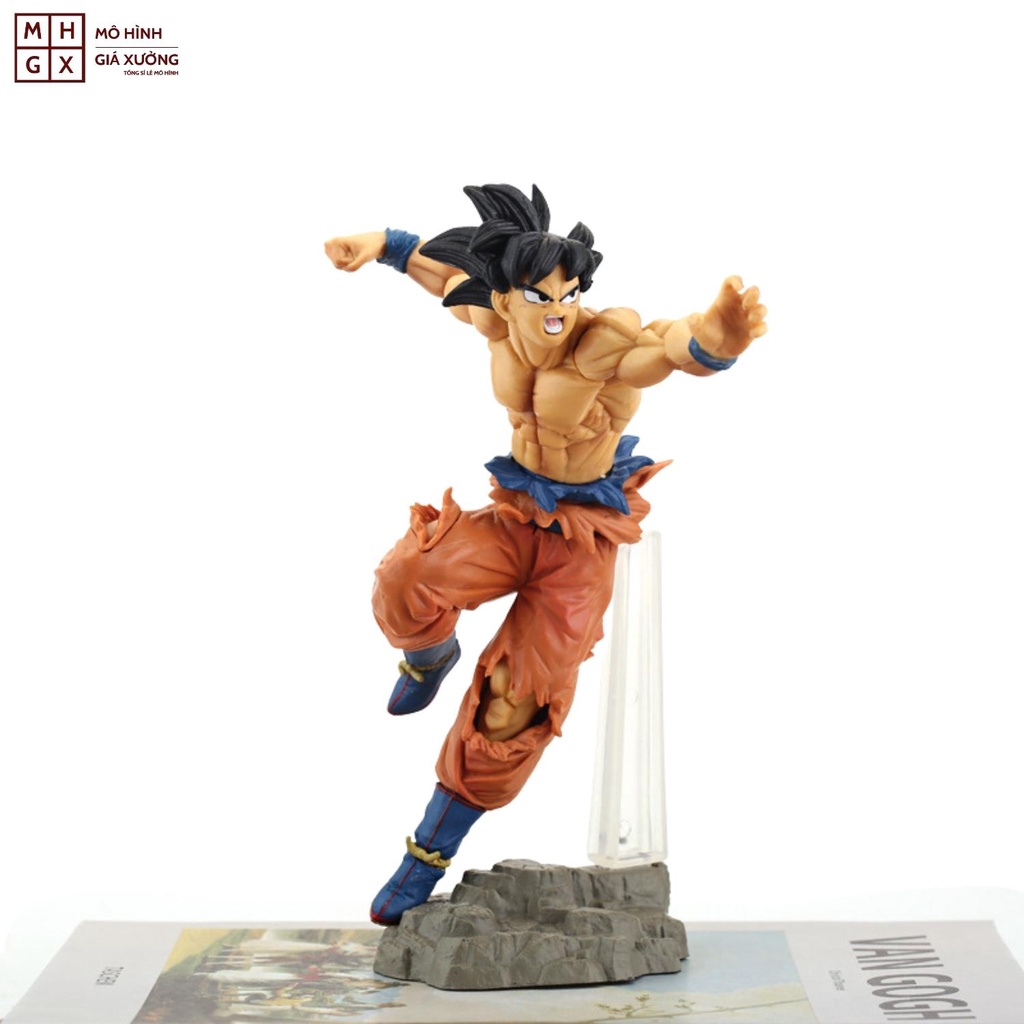 Mô hình Dragon Ball Songoku trạng thái chiến đấu hàng siêu đẹp cao 21cm , figure mô hình 7 viên ngọc rồng