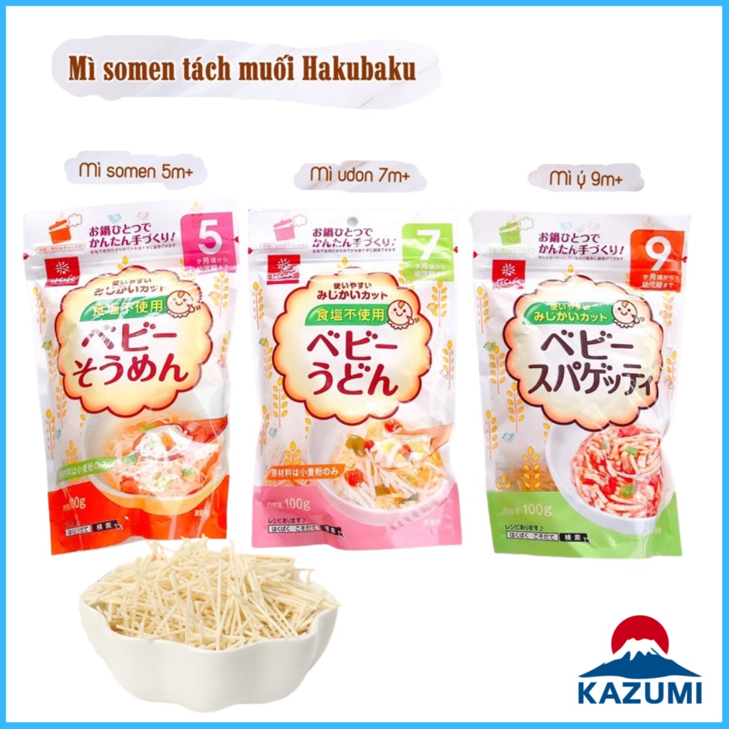 Mì Somen Hakubaku Nhật 5M+, 7M+, 9M+ [DATE T2/2023-T9/2024]