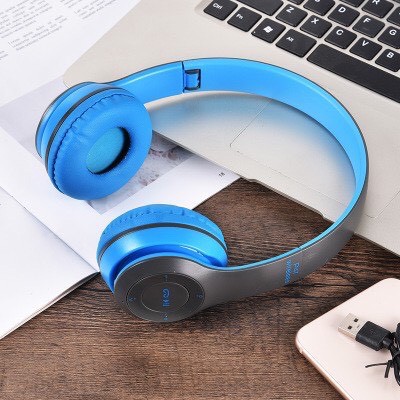 [BH 1 ĐỔI 1 6 THÁNG] TAI NGHE BLUETOOTH CHỤP TAI P47 Có Thể Gập Lại Có Micro Hỗ Trợ Thẻ Nhớ 5.0