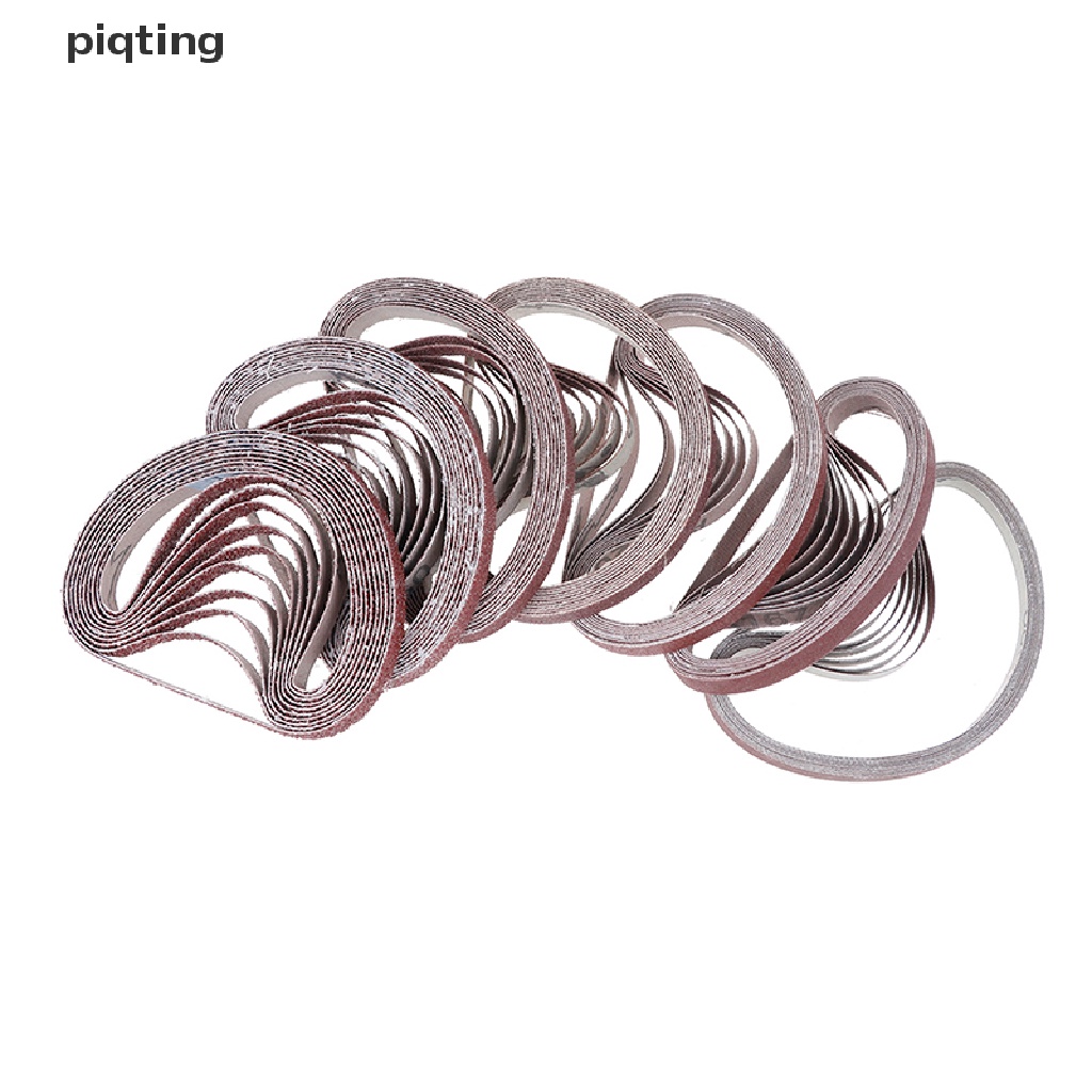 Bộ 10 đai giấy nhám cho máy mài 40/60/80/100/120/180/320 grit