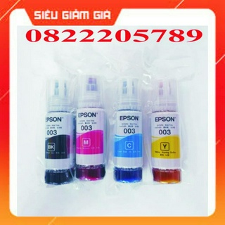 Bộ mực máy in Epson L1110,L3110,L3150,L4150... MÃ Ecotank 003 chính hãng