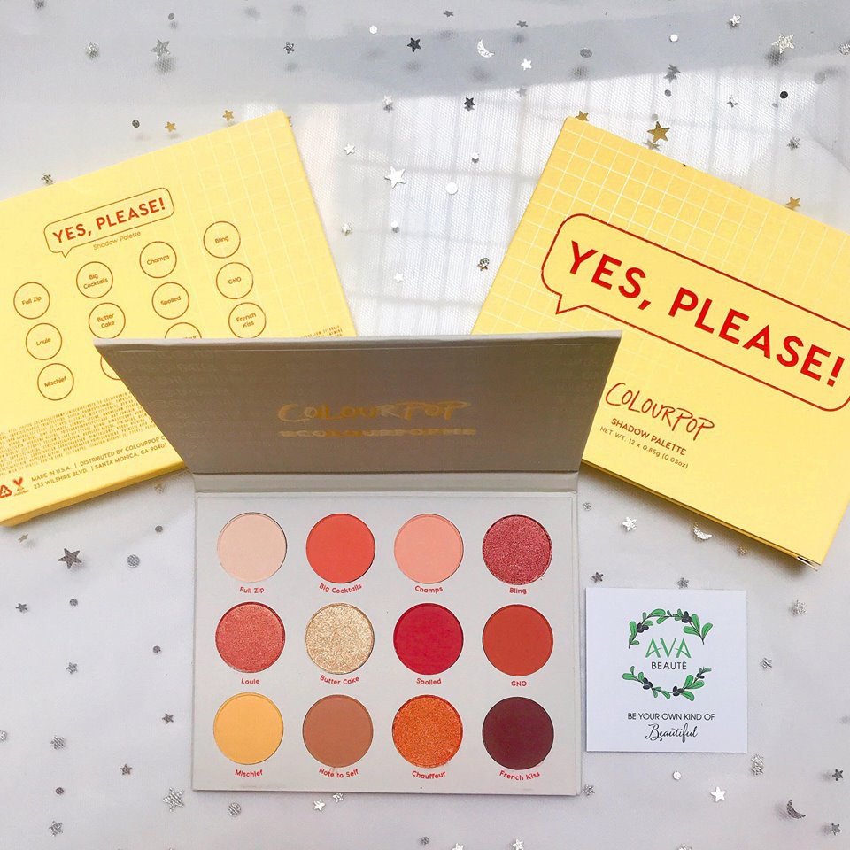 Bảng Phấn Mắt Colourpop Yes, Please Pressed Powder Shadow Palette (12 x 0,85g)