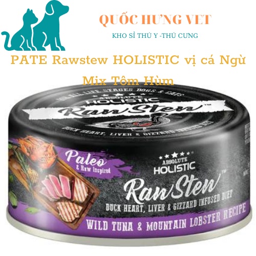 Pate Absolute Holistic RawStew Cho Chó Mèo -Pate RawStew Thịt Hầm Dinh Dưỡng Cho Thú Cưng- QUỐC HƯNG VET
