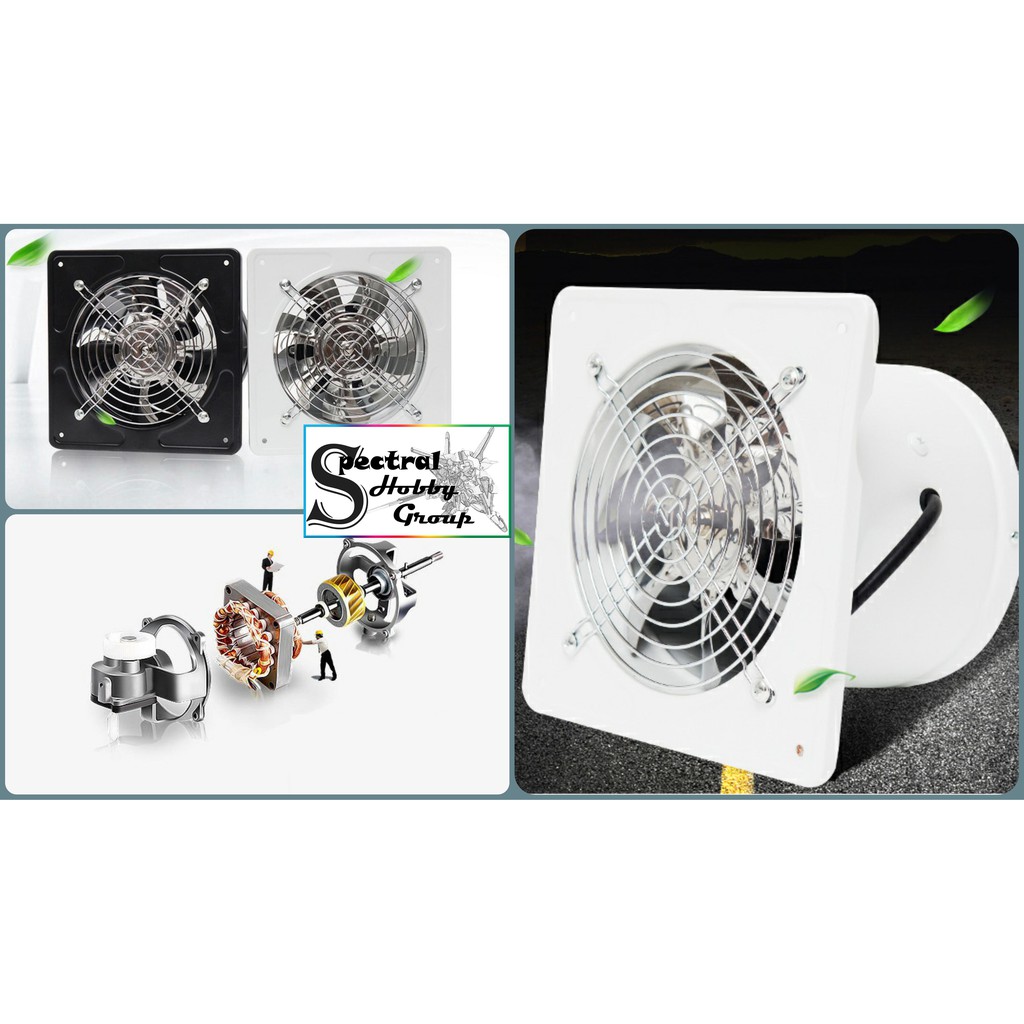 Quạt sắt hút mùi 6inch 40W sơn phòng tắm nhà bếp kitchen bathroom exhaust fan
