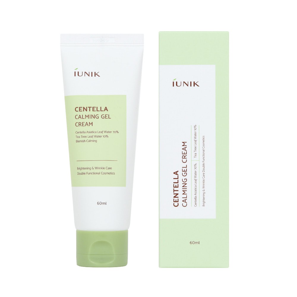 [Nhập mã LTNP50 giảm 10%] Kem dưỡng dạng gel rau má dành cho da mụn và nhạy cảm IUNIK Centella calming gel cream 60ml