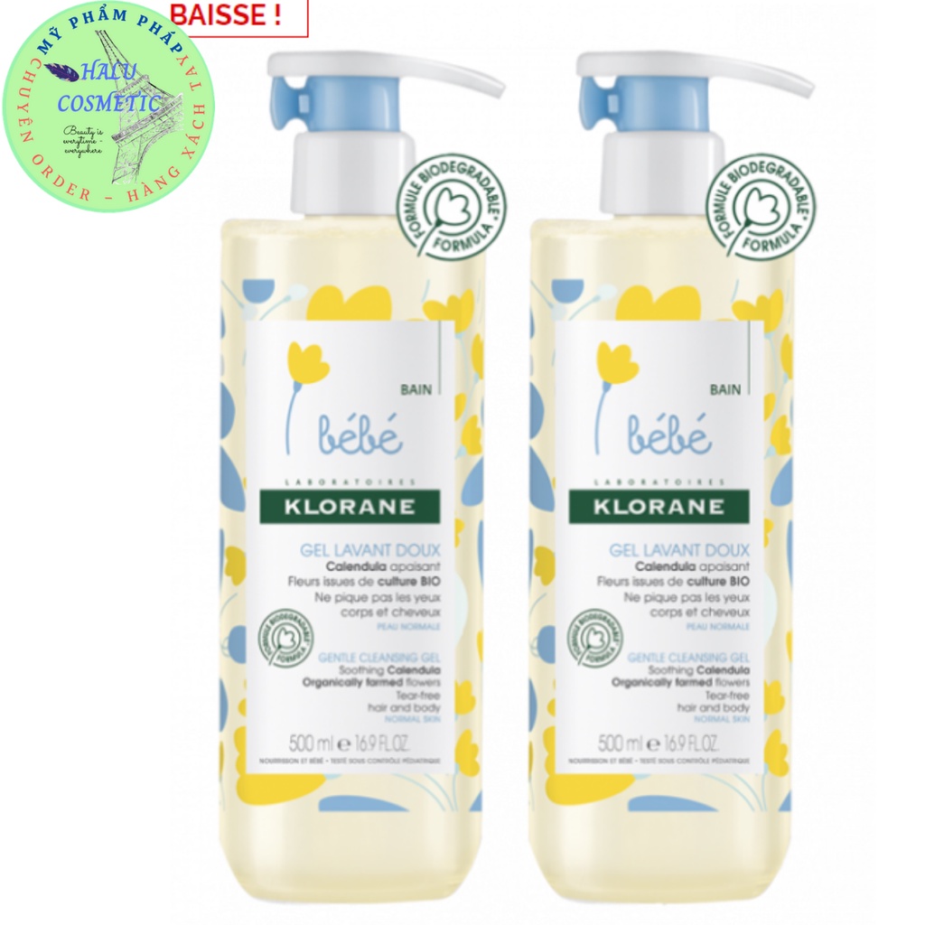 Sữa Tắm Gội Cho Bé Bébé Gel Lavant Doux 500ml - Hàng Nội Địa Pháp