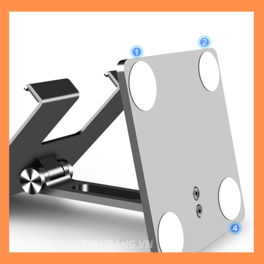 Giá đỡ Máy tính bảng Điện thoại. Chất liệu  Hợp kim Nhôm Cao cấp  Xoay Gập Đa năng- Aluminium Tablet Holder (Large size)