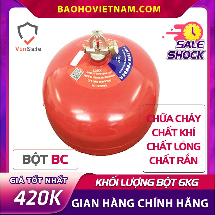 Bình Cầu Cứu Hỏa Chữa Cháy XZFTB6 BC dùng trong PCCC thương hiệu VINFIRE