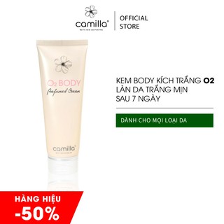 Kem body kích trắng O2 nước hoa Camilla