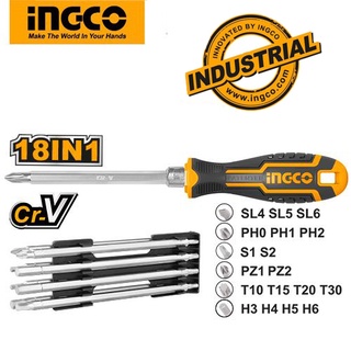 Bộ tua vít 18 trong 1 ingco akisd0181