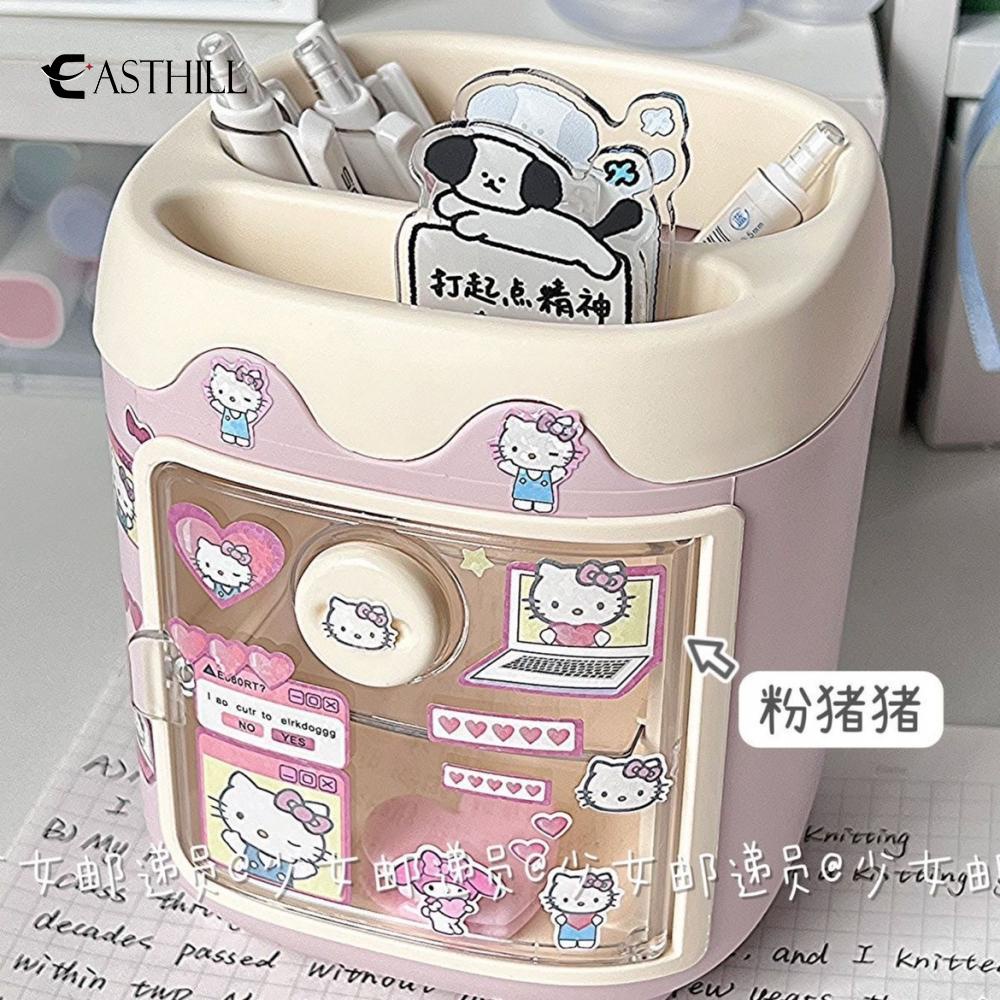 Hộp Đựng Bút / Cọ Trang Điểm Để Bàn Hình My Melody Cinnamoroll Sanrios Kawaii Giá Đỡ